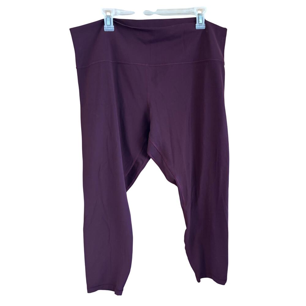Lululemon women’s plus size burgundy align leggings 25” inseam (size 20)